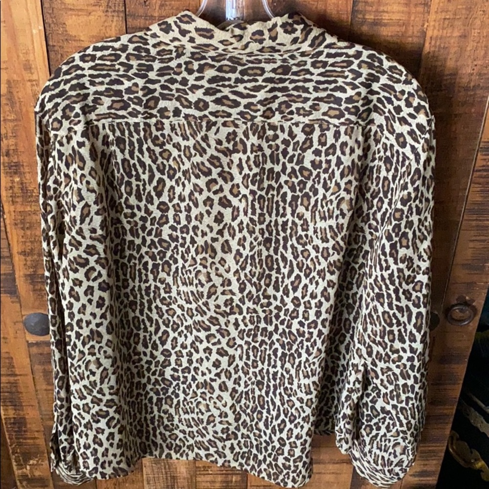Nine & company leopard print shirt - Picture 3 of 4